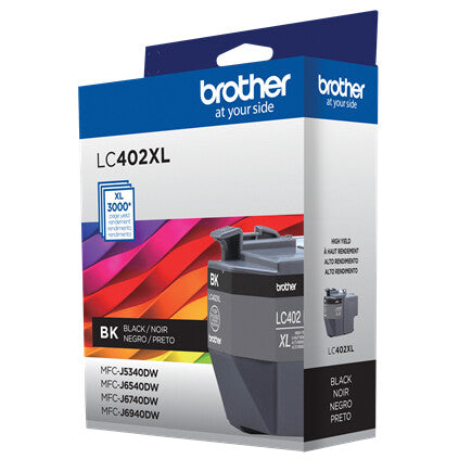 Brother LC402XLBKS cartucho de tinta 1 pieza(s) Original Alto rendimiento (XL) Negro