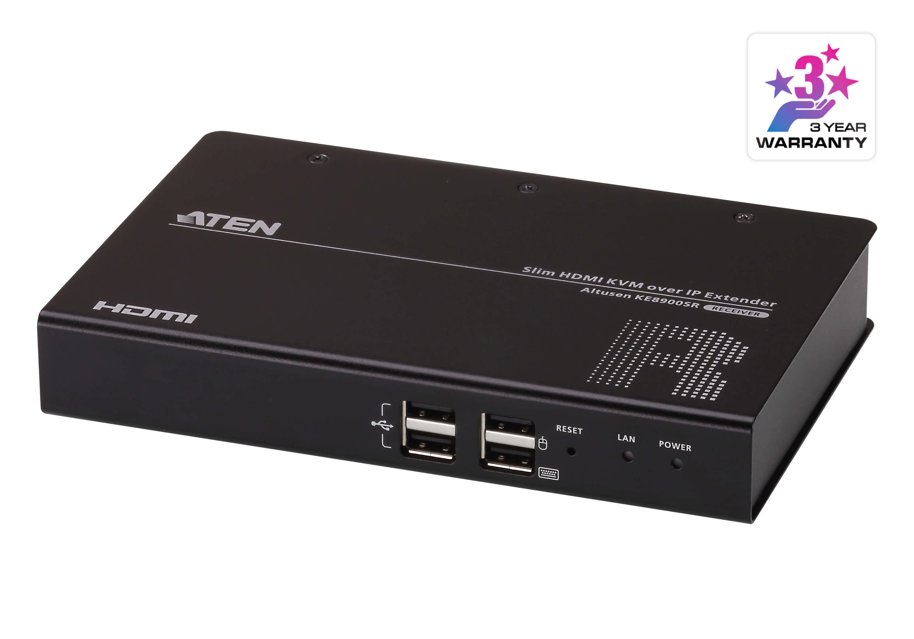 Receptor KVM | HDMI | Over IP | 1920x1080 | 60Hz | Compresión de Video sin Perdidas