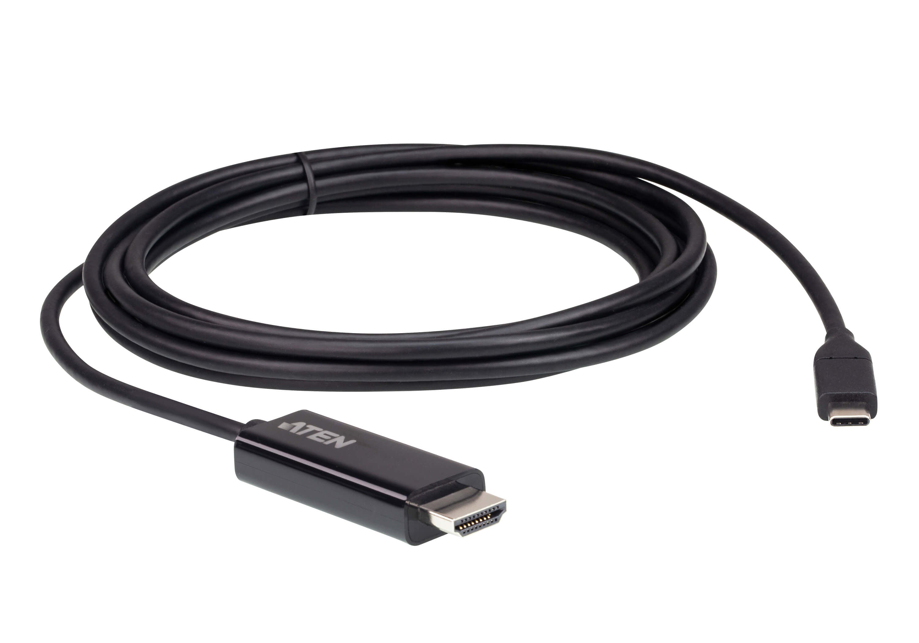 Convertidor USB-C a HDMI | Resolución 4K | Compatible Thunderbolt 3 | Plug and Play Sin Drivers | Soporta Windows, Mac OS y Android | Conectividad 2.7 Metros