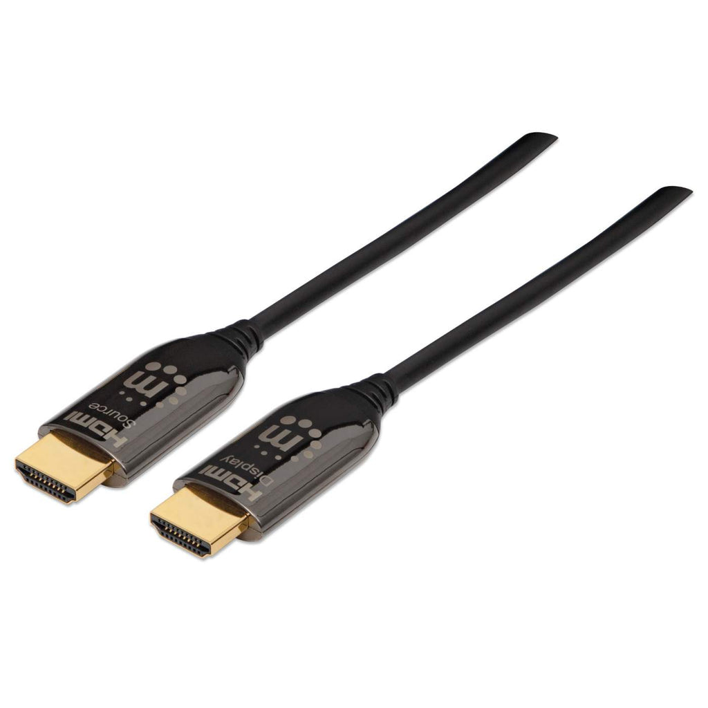 Manhattan HDMI 2.0 Fiber Optic M-M 50m Black Cable