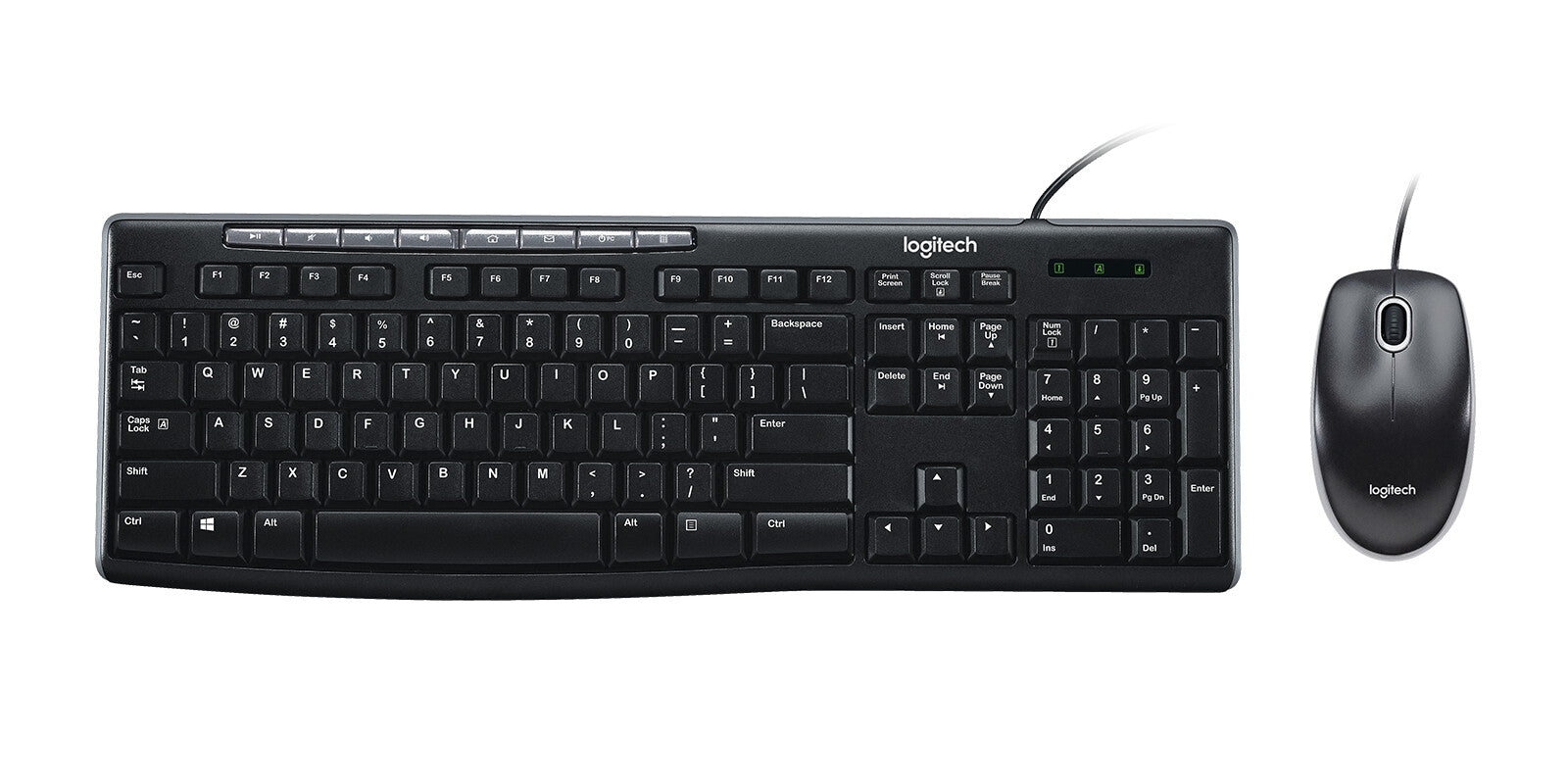 Logitech 920-002716 teclado Ratón incluido USB Inglés Negro