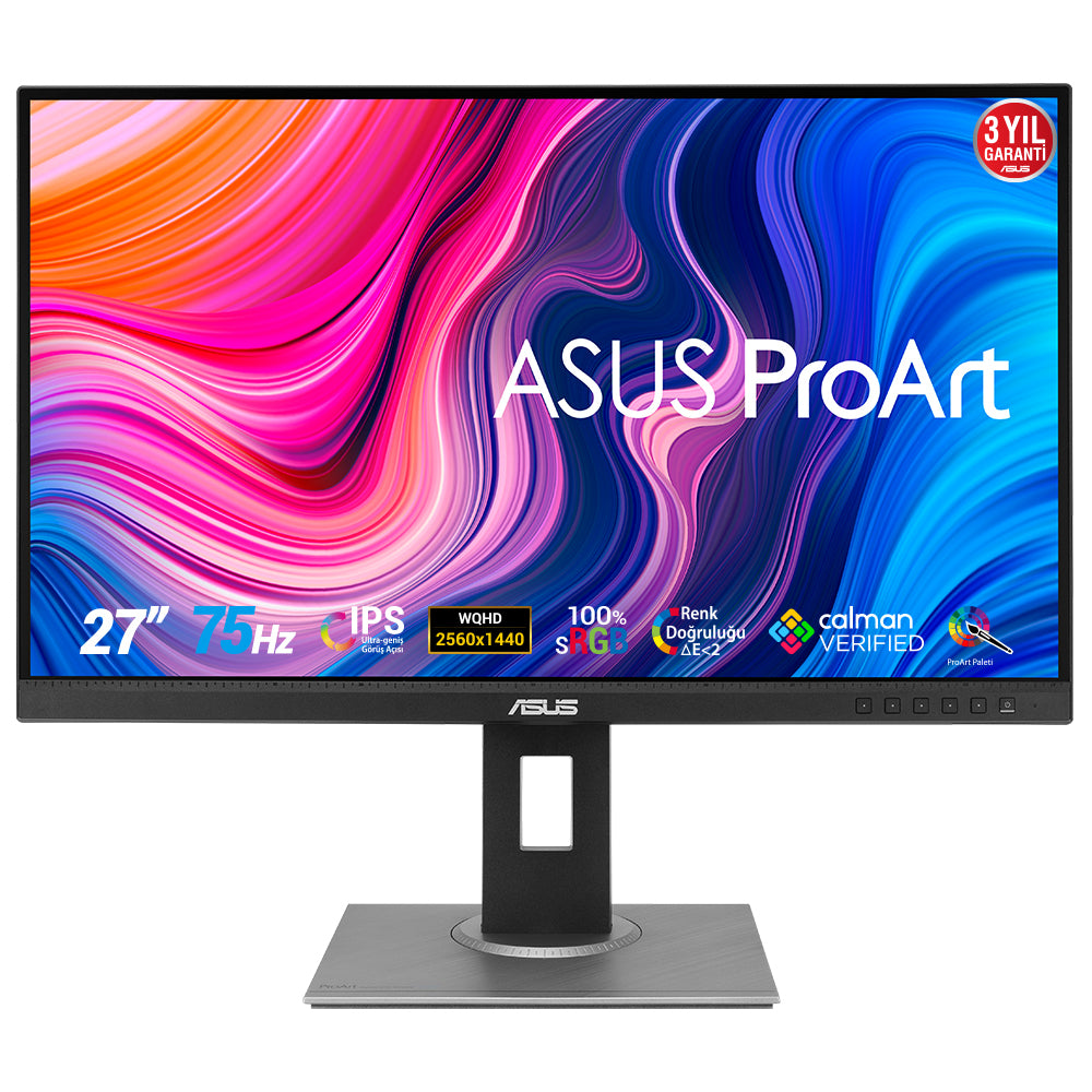 MONITOR ASUS PROART PA278QV /27 /2560X1440 /TR 5MS /75HZ /DP /HDMI /DVI /VESA /ALTAVOCES /ALTAVOCES /PIVOTEABLE /VERIF CALMAN