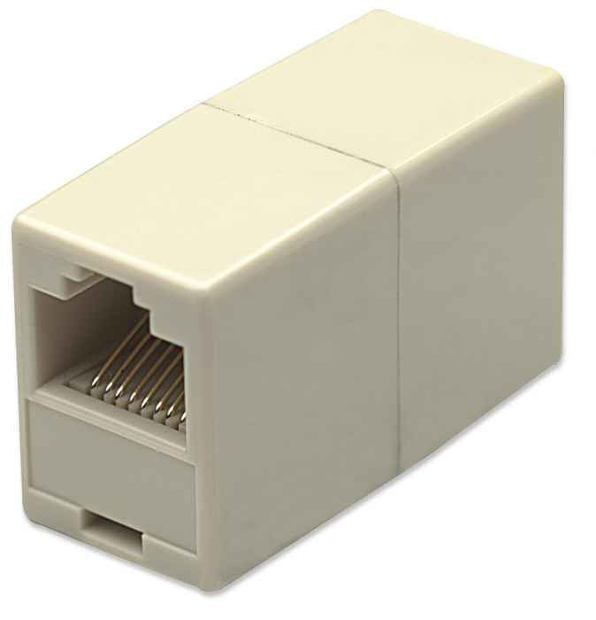 Intellinet RJ45 Cat 5e Modular Female-Female Beige Coupler