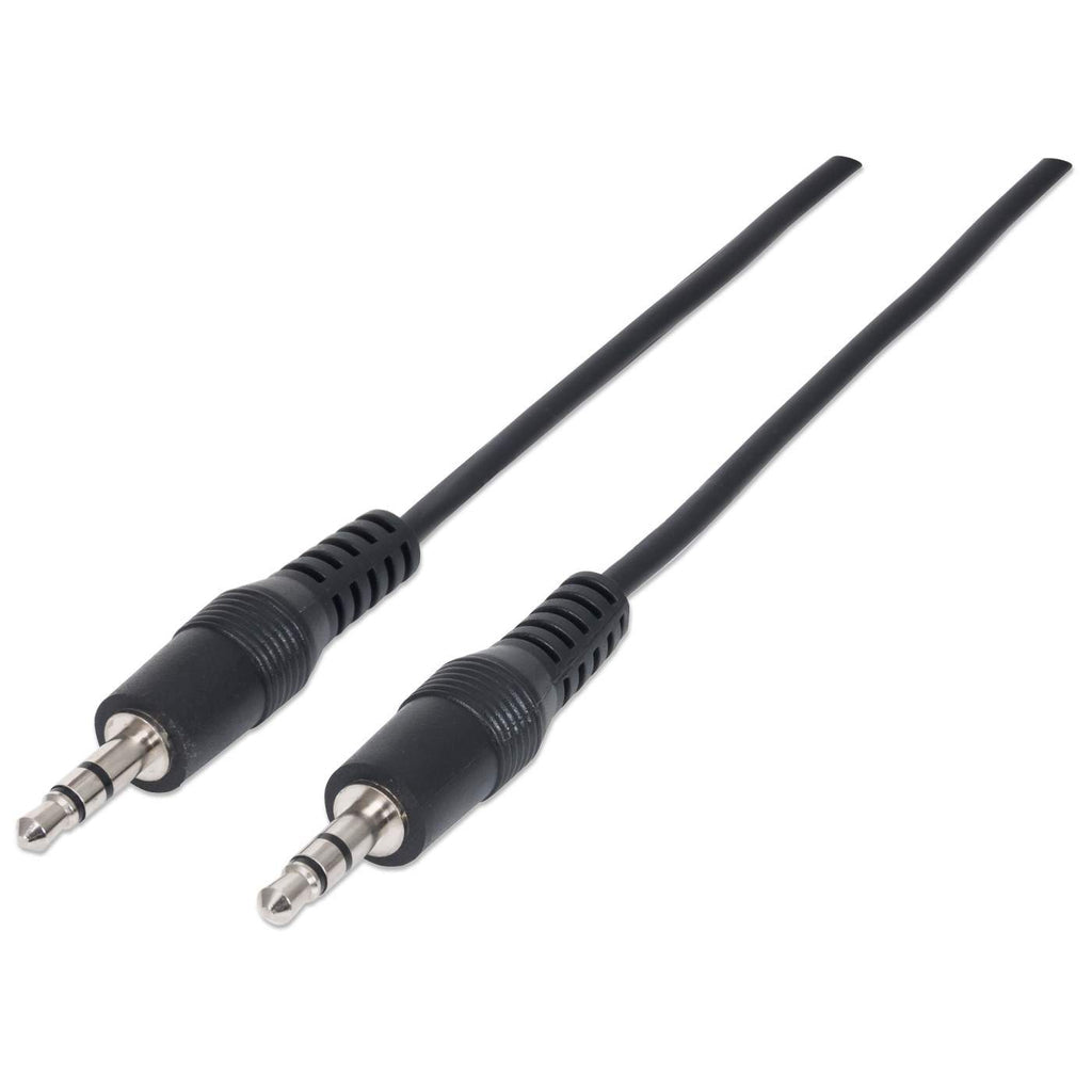 Manhattan 3.5mm M-M Stereo Audio Cable 1.8m Black