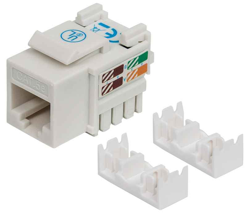 Jack Intellinet Cat 5e de Impacto(Keystone) Color Blanco