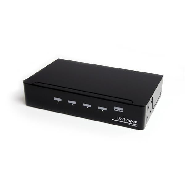 SPLITTER HDMI DE 4 PUERTOS - DIVISOR BIFURCADOR HDMI DE 4 PUERTOS CON AMPLIFICADOR - SPLITTER - HDMI HEMBRA - MINI-JACK HEMBRA - 1920X1200 1080P - STARTECH.COM MOD. ST124HDMI2