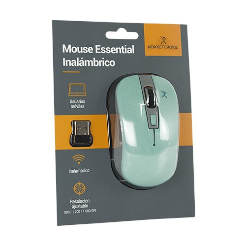 Perfect Choice PC-044819 ratón Oficina Ambidiestro RF inalámbrico Óptico 1600 DPI