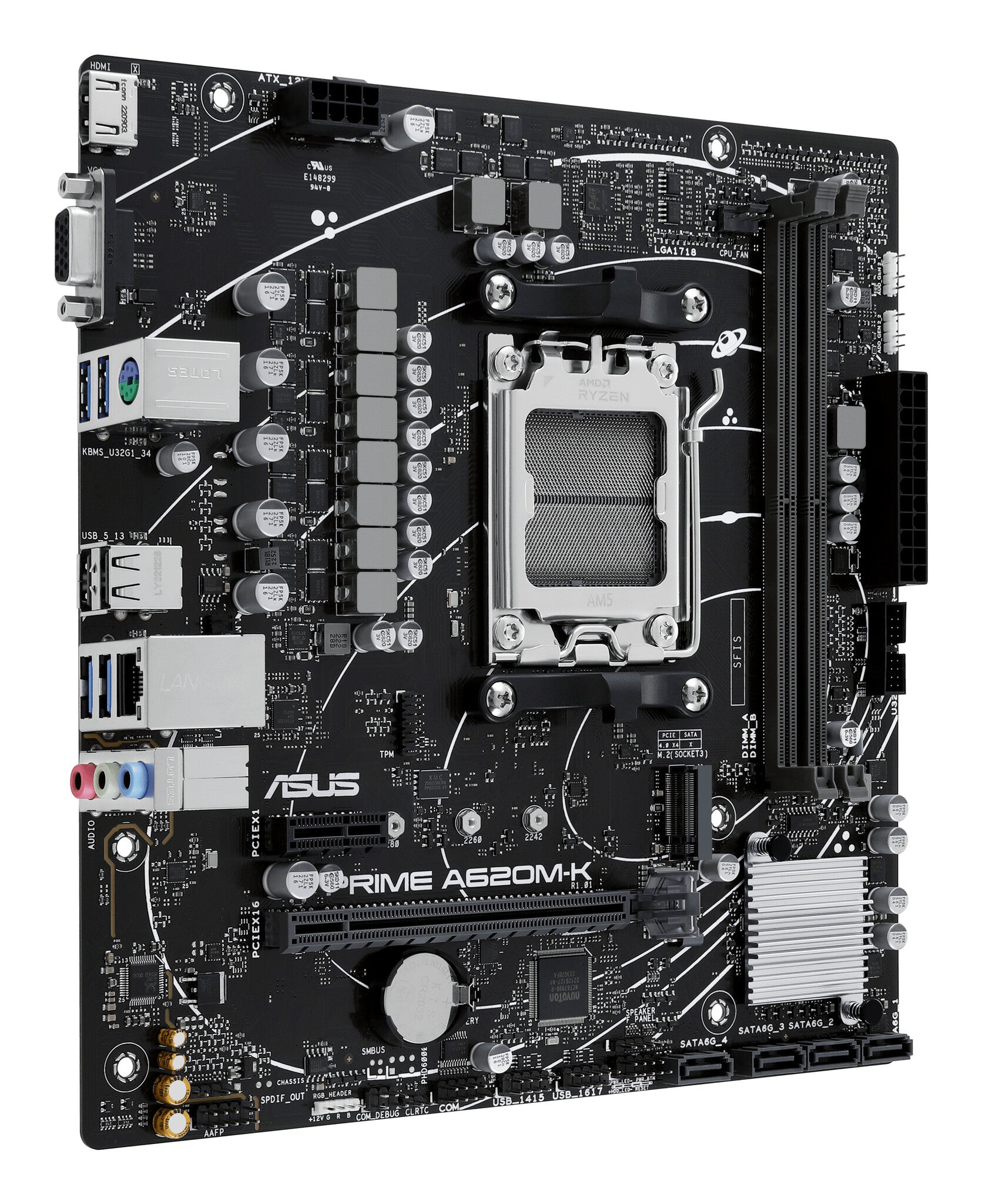 ASUS PRIME A620M-K AMD A620 Enchufe AM5 Micro ATX