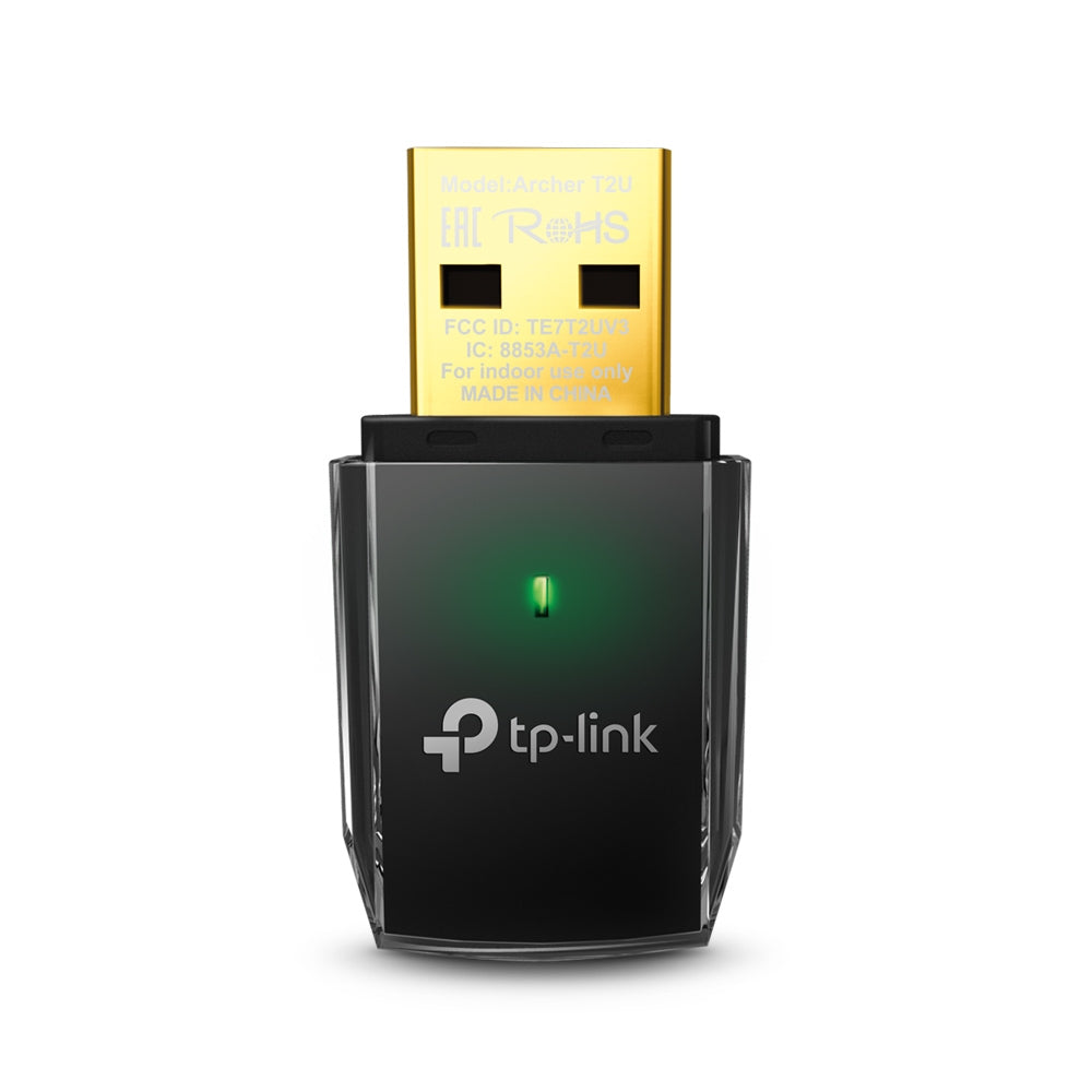 TARJETA DE RED  | TP-LINK  | ARCHER T2U | USB | DUAL BAND AC600 | 5GHZ 433MBPS O 2.4GHZ | 150MBPS