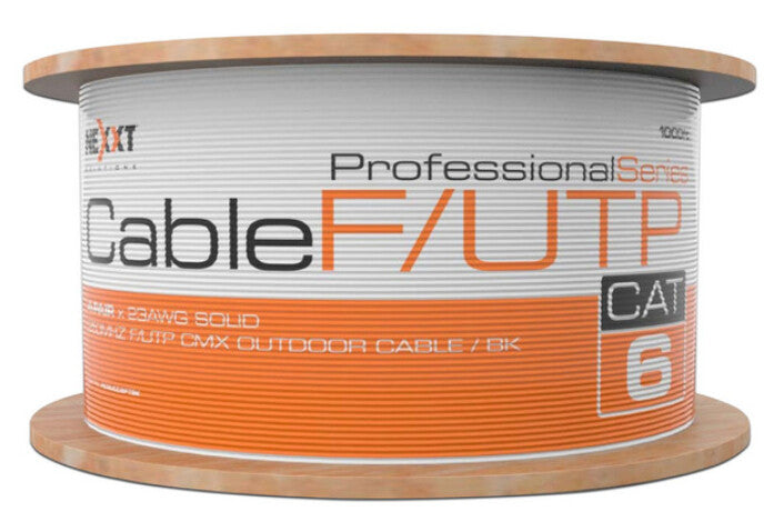 Nexxt Solutions AB356NXT07 cable de red Negro 305 m Cat6 F/UTP (FTP)