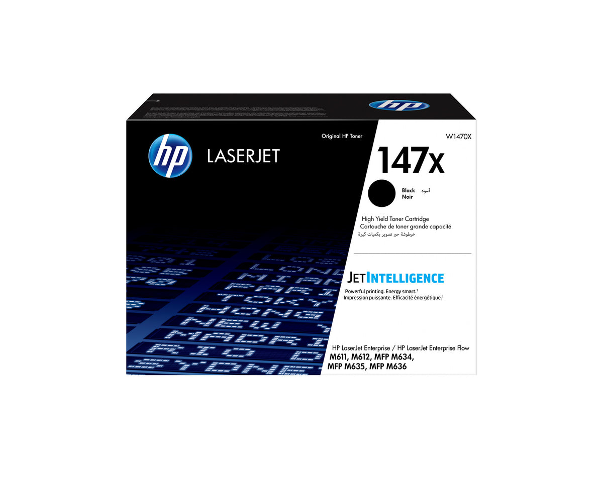 HP LaserJet Cartucho de tóner original 147X de alto rendimiento, negro