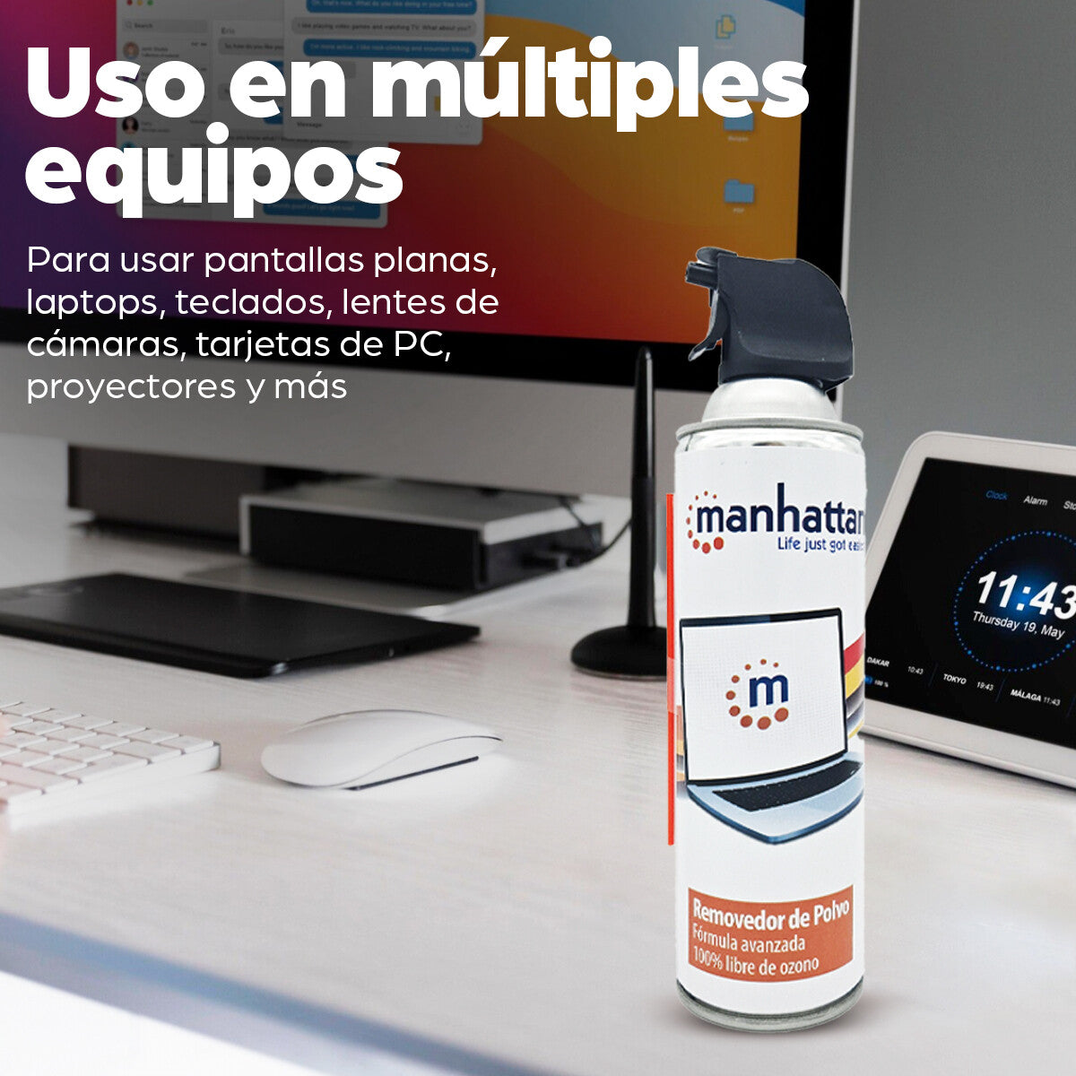 Manhattan Removedor de polvo, bote de 660 ml