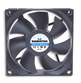 Manhattan 700320 sistema de refrigeración de computadora Gabinete de la computadora Ventilador 8 cm Negro 1 pieza(s)