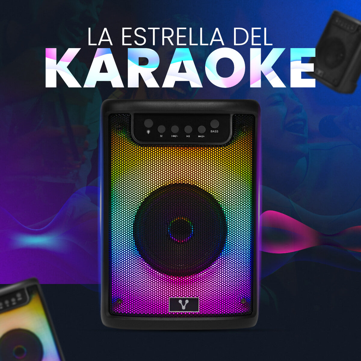 Vorago KSP-205 altavoz portátil y para fiesta Altavoz portátil estéreo Negro 10 W