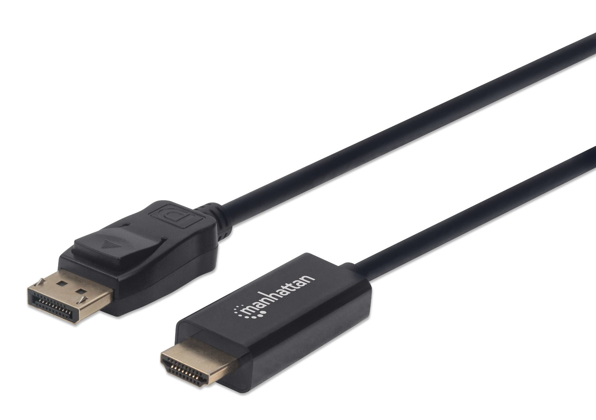 Manhattan DisplayPort/HDMI Cable M-M 1080p 1.8m Black