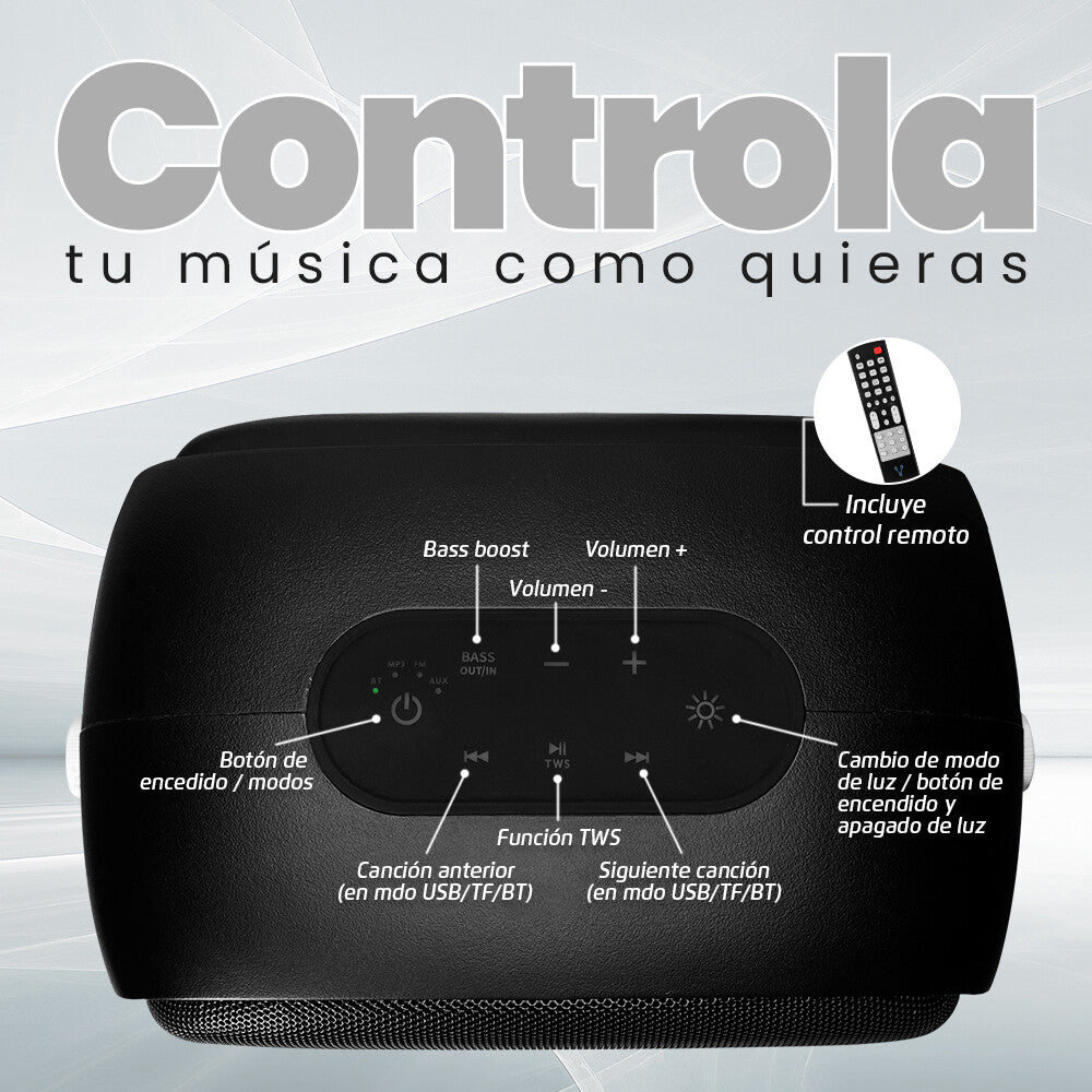 Vorago KSP-455 altavoz portátil y para fiesta Altavoz portátil mono Negro 40 W