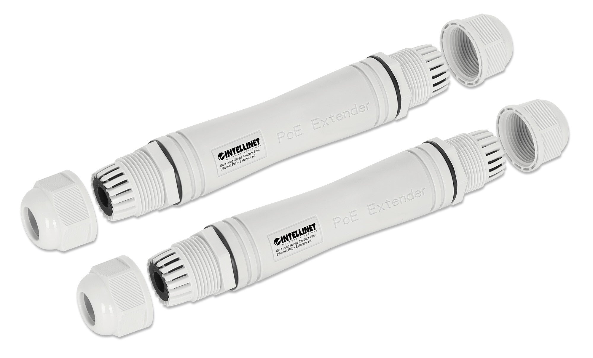Intellinet 561952 extensor de red Blanco 10, 100 Mbit/s