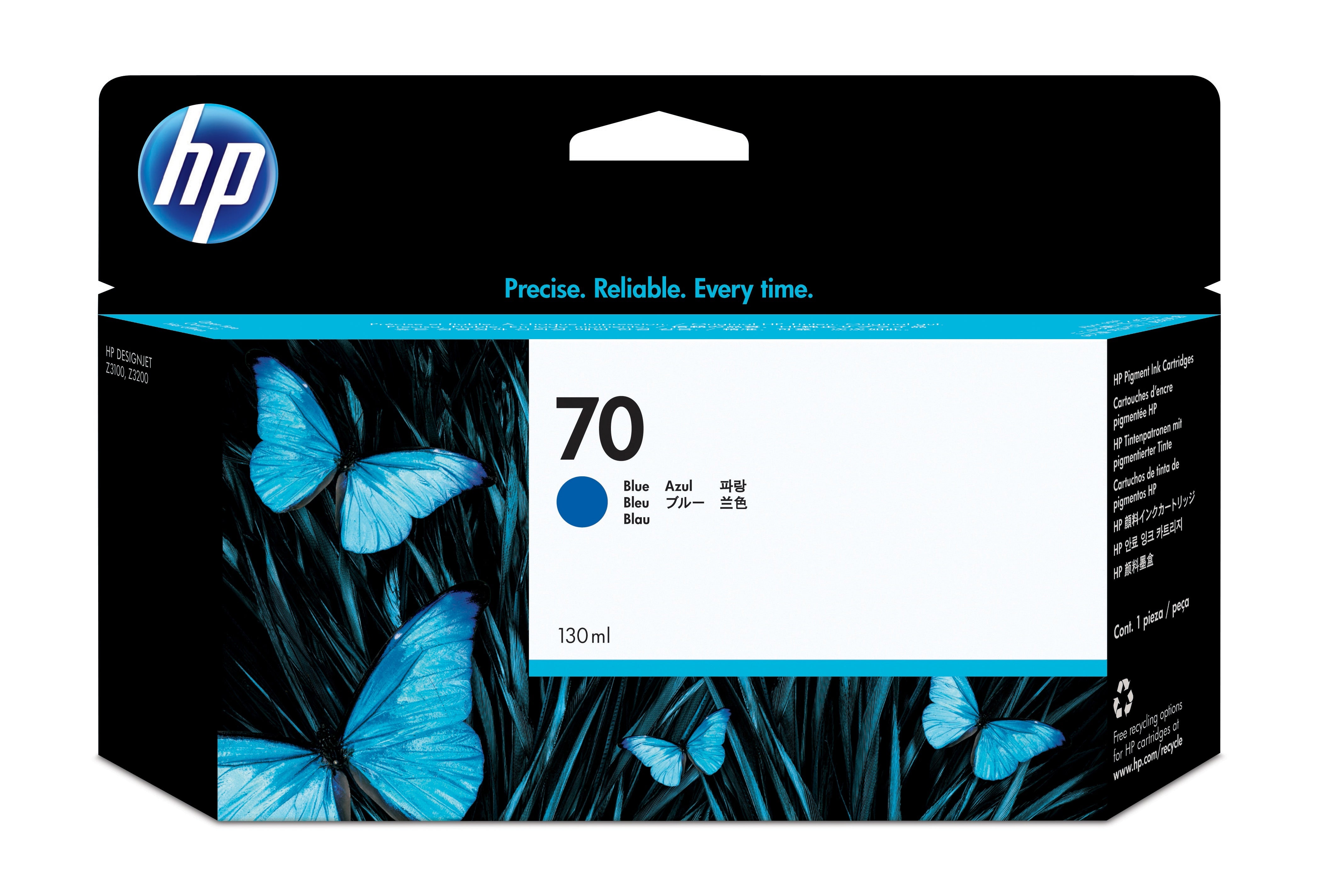 Tinta HP LF 70 Azul DesignJet Z3100 130ML
