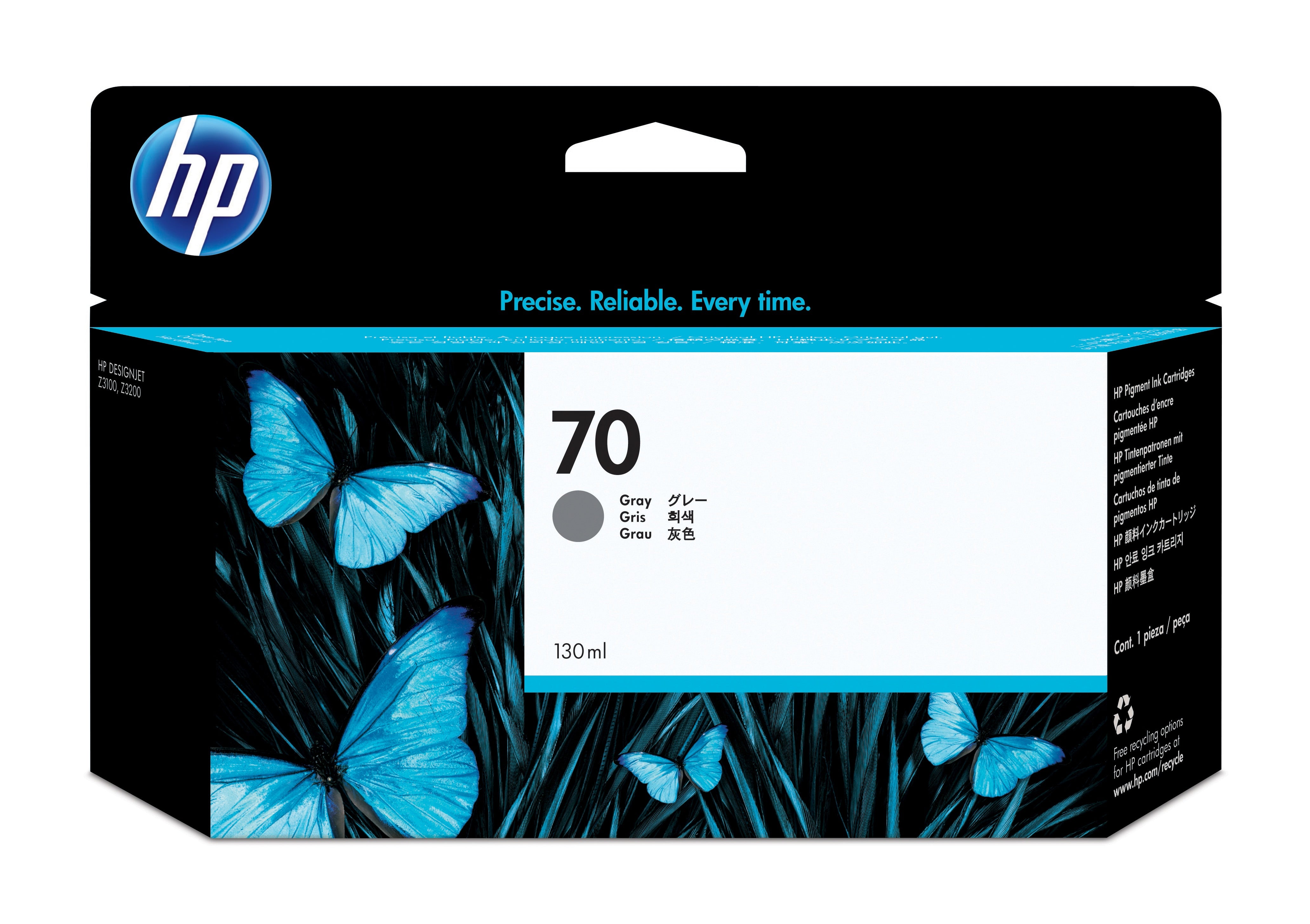 Tinta HP LF 70 Gris DesignJet Z3100 130ML