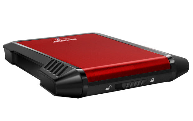 ADATA EX500 Cubierta de disco duro/SSD Negro, Rojo 2.5"