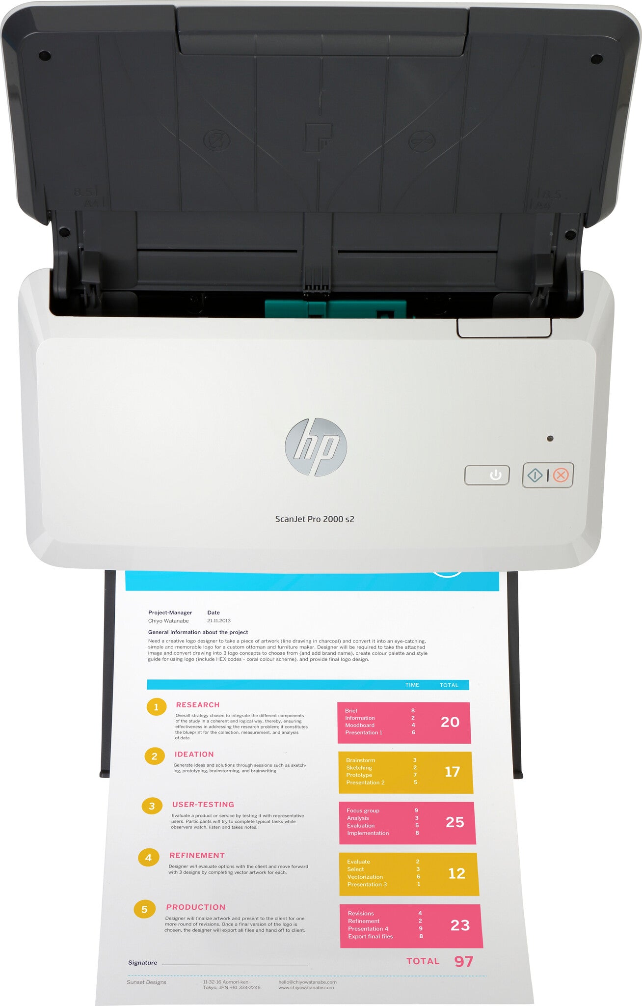 HP ScanJet Pro 2000 s2 Escáner alimentado con hojas 600 x 600 DPI A4 Negro, Blanco