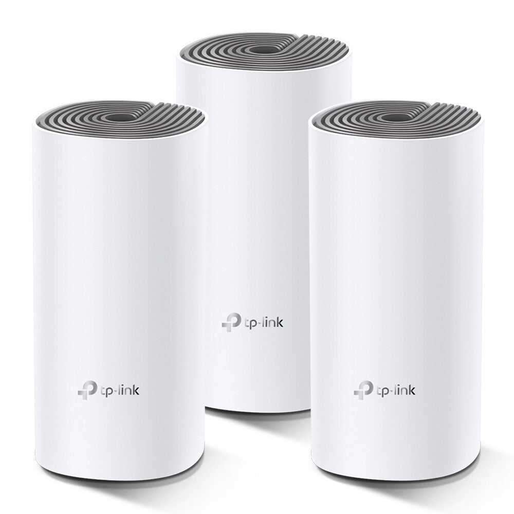 TP-Link Deco E4 (3-pack) Doble banda (2,4 GHz / 5 GHz) Wi-Fi 5 (802.11ac) Blanco, Gris 2 Interno