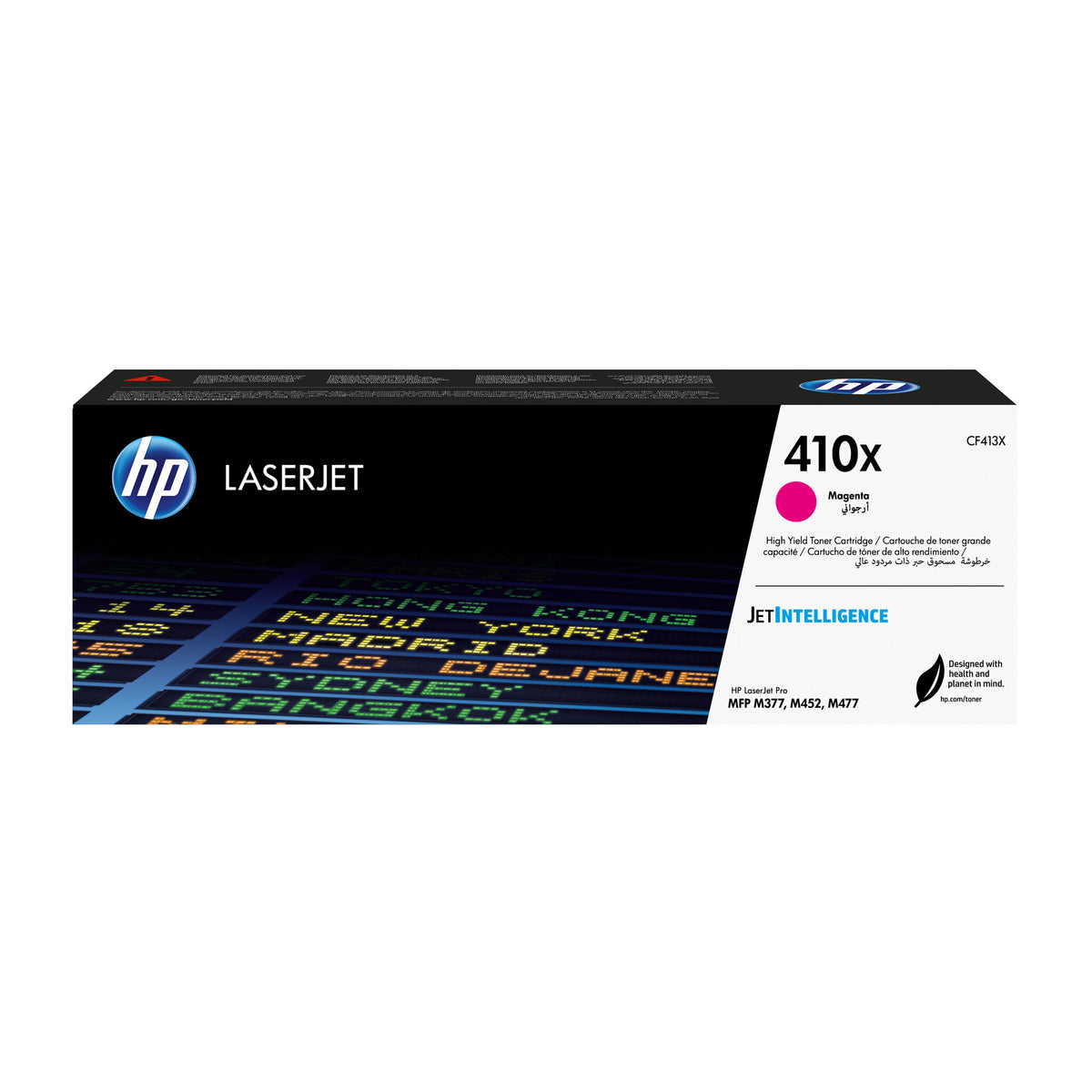 HP Cartucho de tóner original LaserJet 410X de alta capacidad magenta