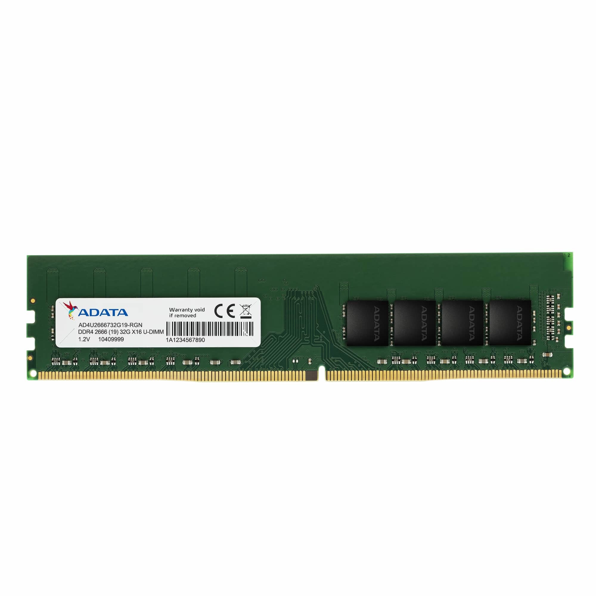 MEMORIA ADATA UDIMM DDR4 4GB PC4-21300 2666MHZ CL19 288PIN 1.2V PC (AD4U26664G19-SGN)