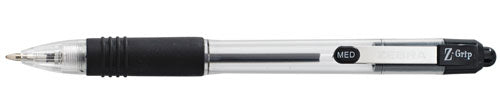 Bolígrafo Zebra Mini Z-Grip Retráctil Punto Mediano 1.0mm Color Negro C/12 Pzas