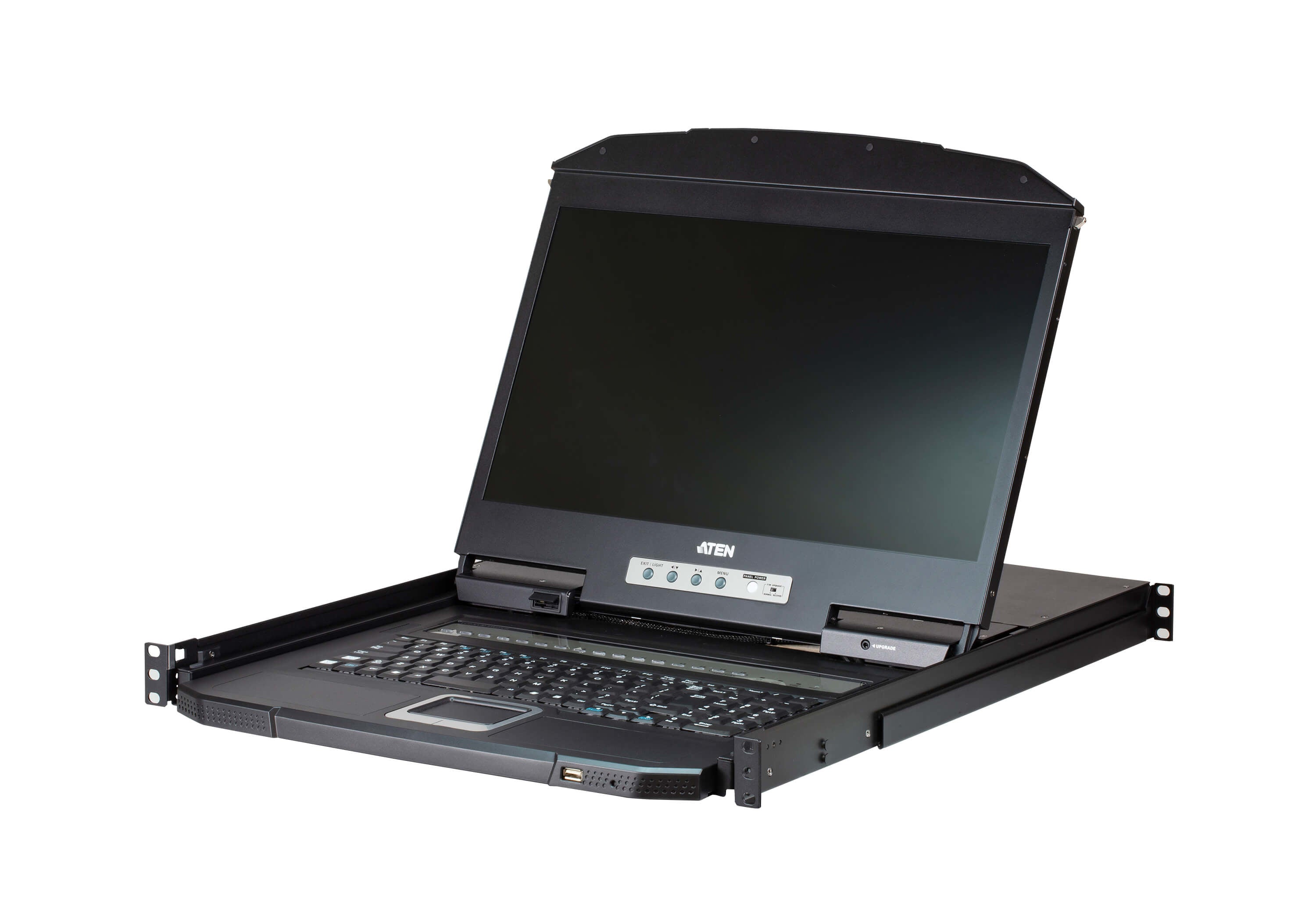 Switch KVM LCD 16 Puertos | Monitor 18.5" LED 1366x768 | Control 256 Computadoras | USB-PS/2 Dual Interface | Touchpad Integrado | Rack 1U