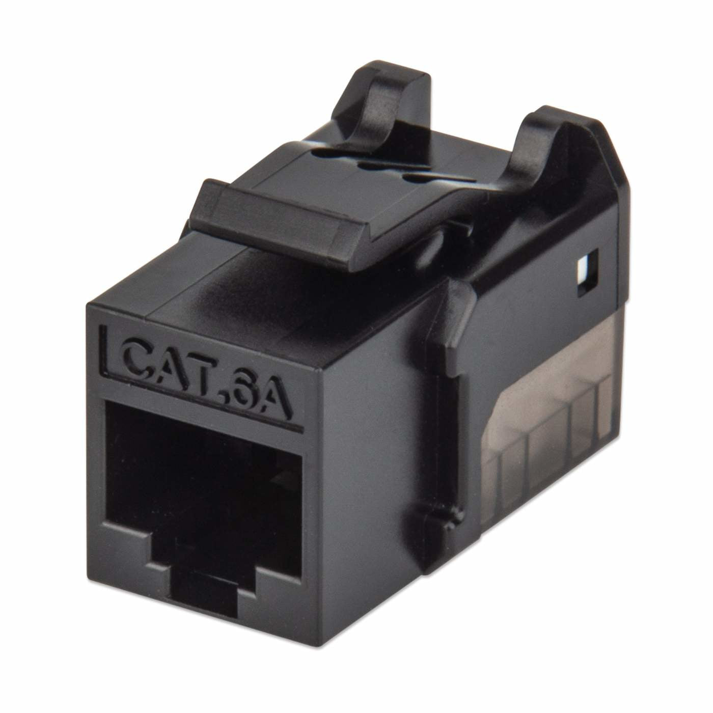 Jack Intellinet Keystone Cat6a de Impacto UTP Color Negro