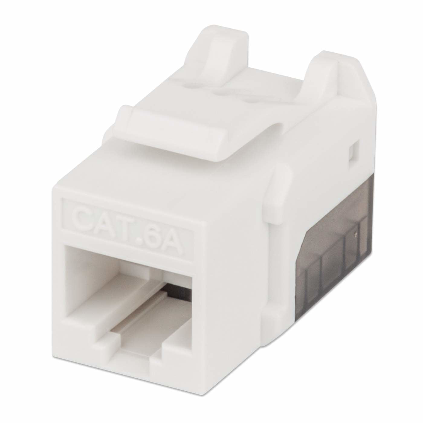 Jack Intellinet Keystone Cat6a de Impacto UTP Color Blanco