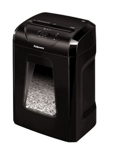 Fellowes Powershred 12C Cross-Cut Shredder 12-Sheet 5-Gallon Black