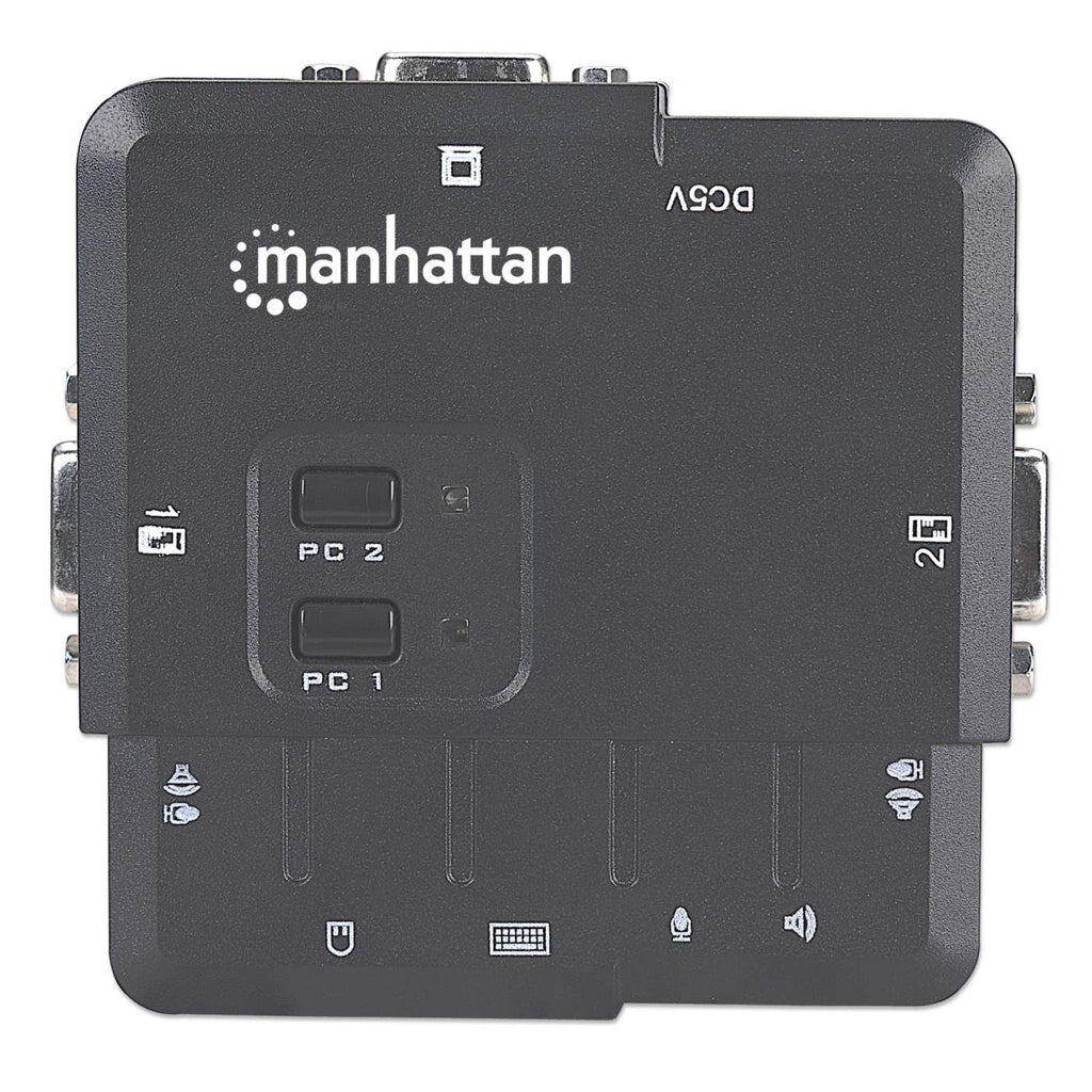 Manhattan Switch KVM Compacto de 2 Puertos