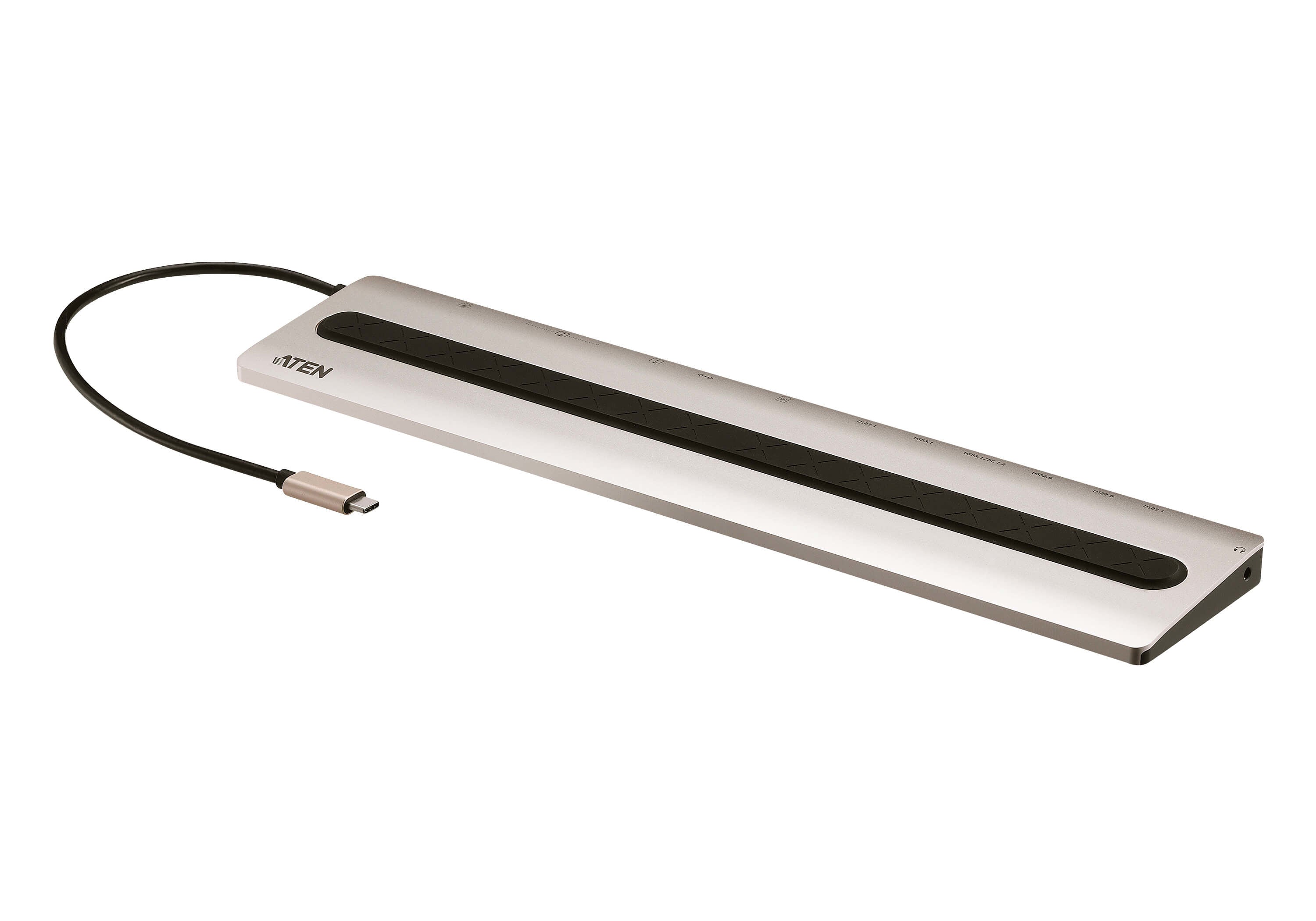 Docking station USB-C multipuerto con power pass-through