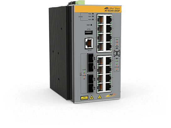 Switch Industrial Administrable Capa 3 de 16 x 10/100/1000 Mbps + 4 Puertos SFP, 240 W.