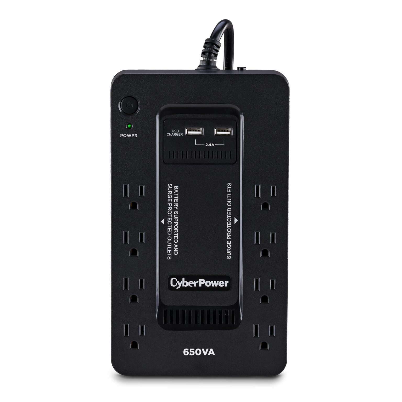 Cyberpower 650VA 360W Standby UPS Compact Enclosure 8 NEMA 5-15R