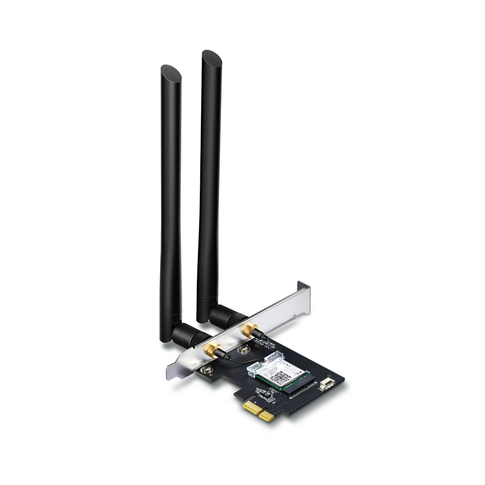 Adaptador PCIe inalámbrico doble banda AC 1200 Mbps / Antena de alta ganancia / Tecnología MU-MUMO 2X2 / Soporte de perfil bajo y Altura completa / Bluetooth 4.2