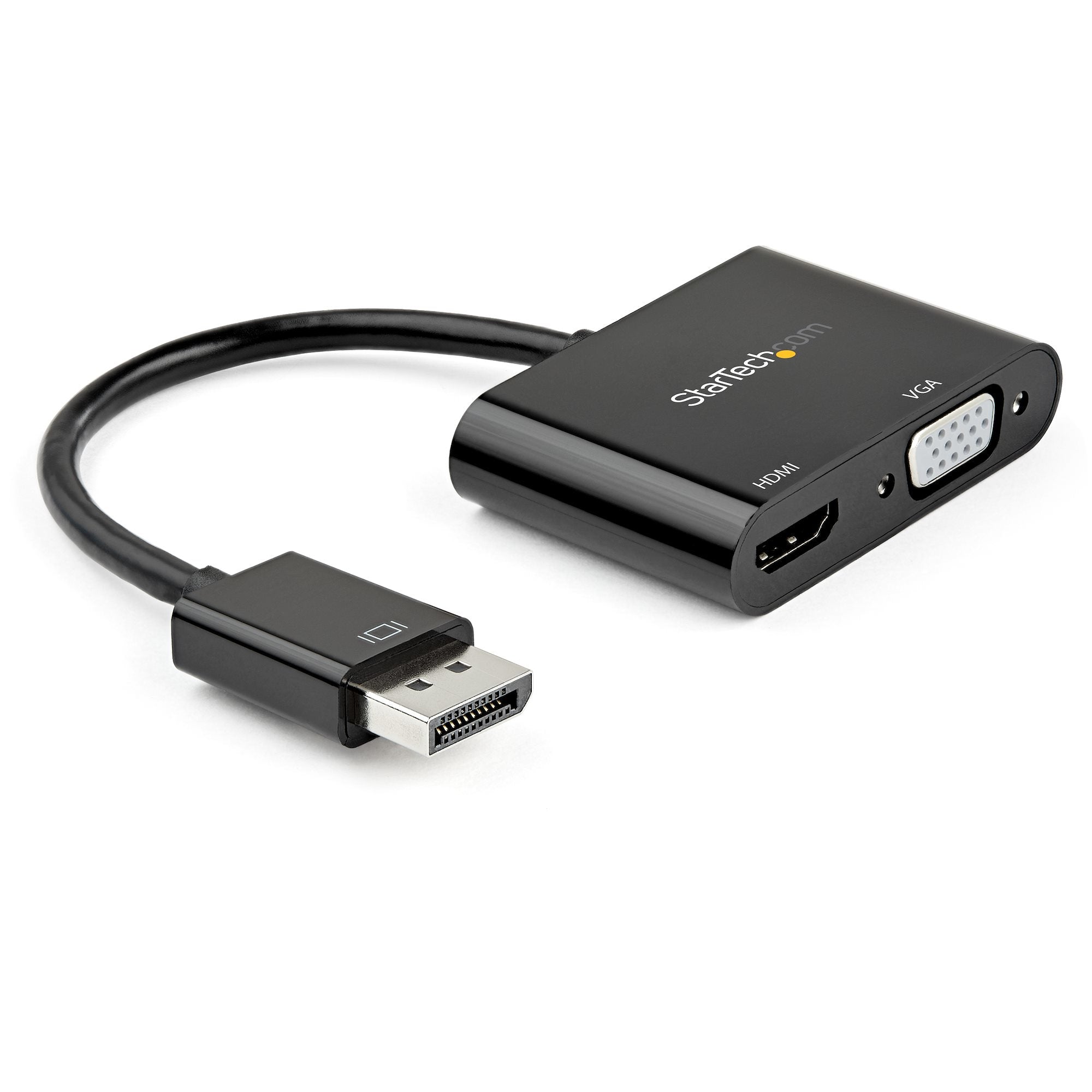ADAPTADOR DE VIDEO DISPLAYPORT A HDMI VGA - DONGLE CONVERTIDOR DISPLAYPORT 1.2 HBR2 A HDMI 2.0 O VGA 1080P - STARTECH.COM MOD. DP2VGAHD20