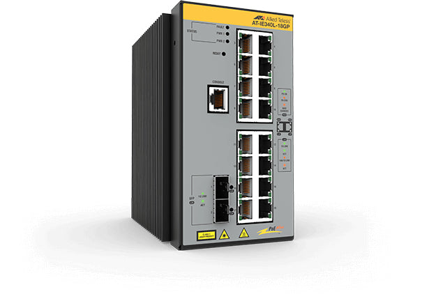 Switch Industrial Capa 3, 16x 10/100/1000-T PoE+, 2x SFP 1G
