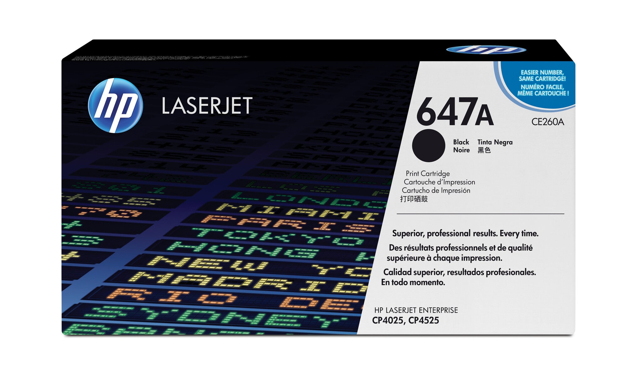 HP Cartucho original de tóner negro 647A LaserJet