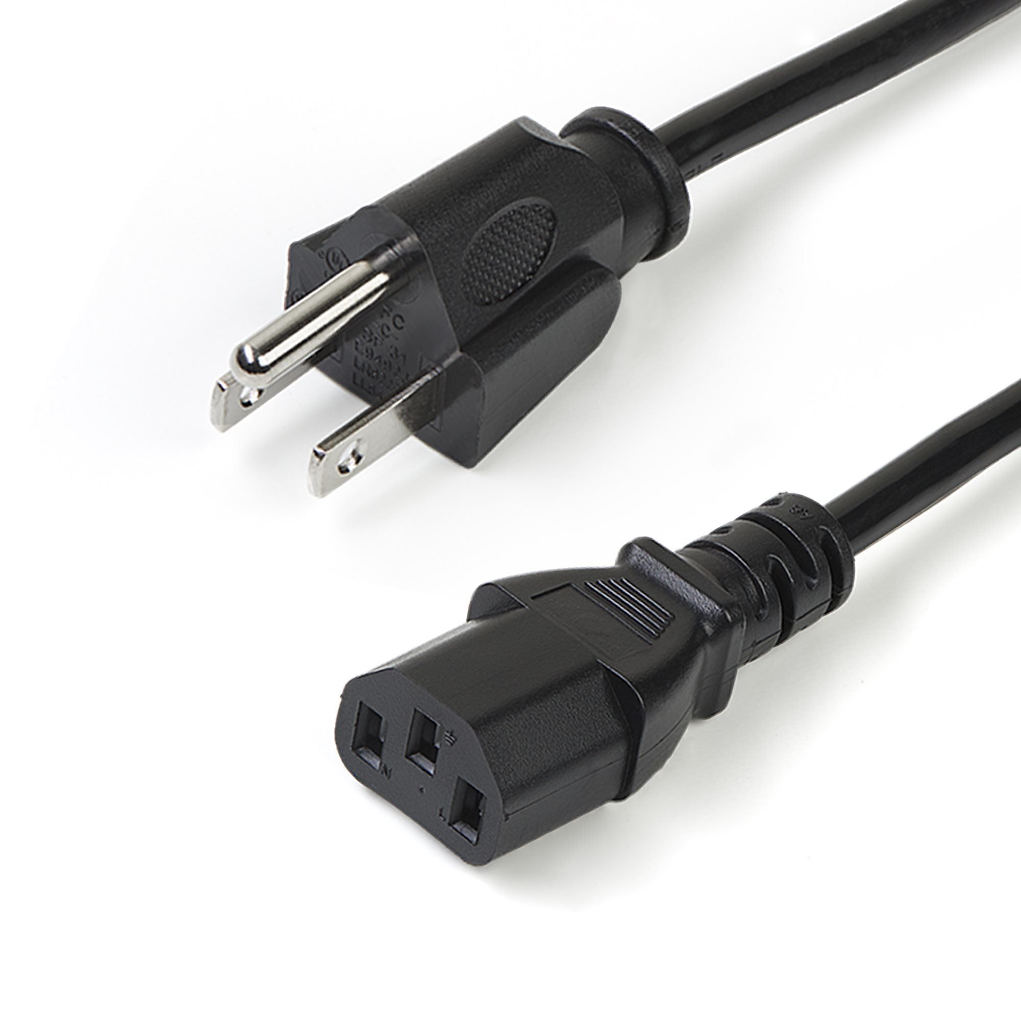 PAQUETE DE 10 CABLES DE CORRIENTE DE 3M ESTANDAR DE ALIMENTACION PARA COMPUTADORA - 18 AWG - NEMA5-15P A C13 - 10A 125V - STARTECH.COM MOD. PXT1011010PK