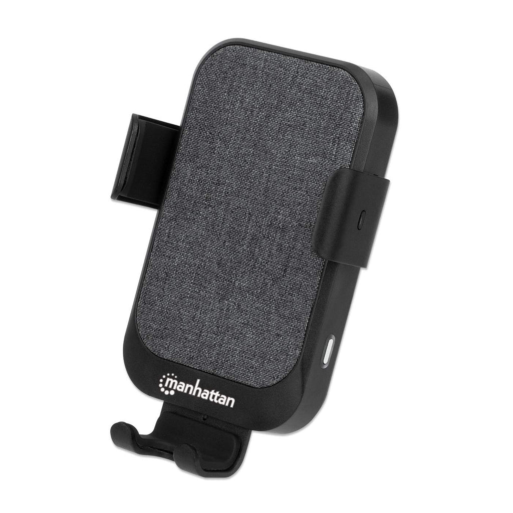 Manhattan 10W Fast Wireless Car Charger for Cell Phones, Black