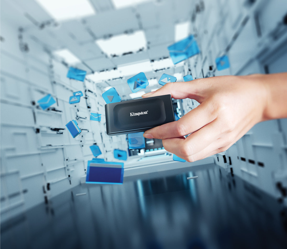 Kingston Technology XS1000 2 TB USB Tipo C 3.2 Gen 2 (3.1 Gen 2) Negro