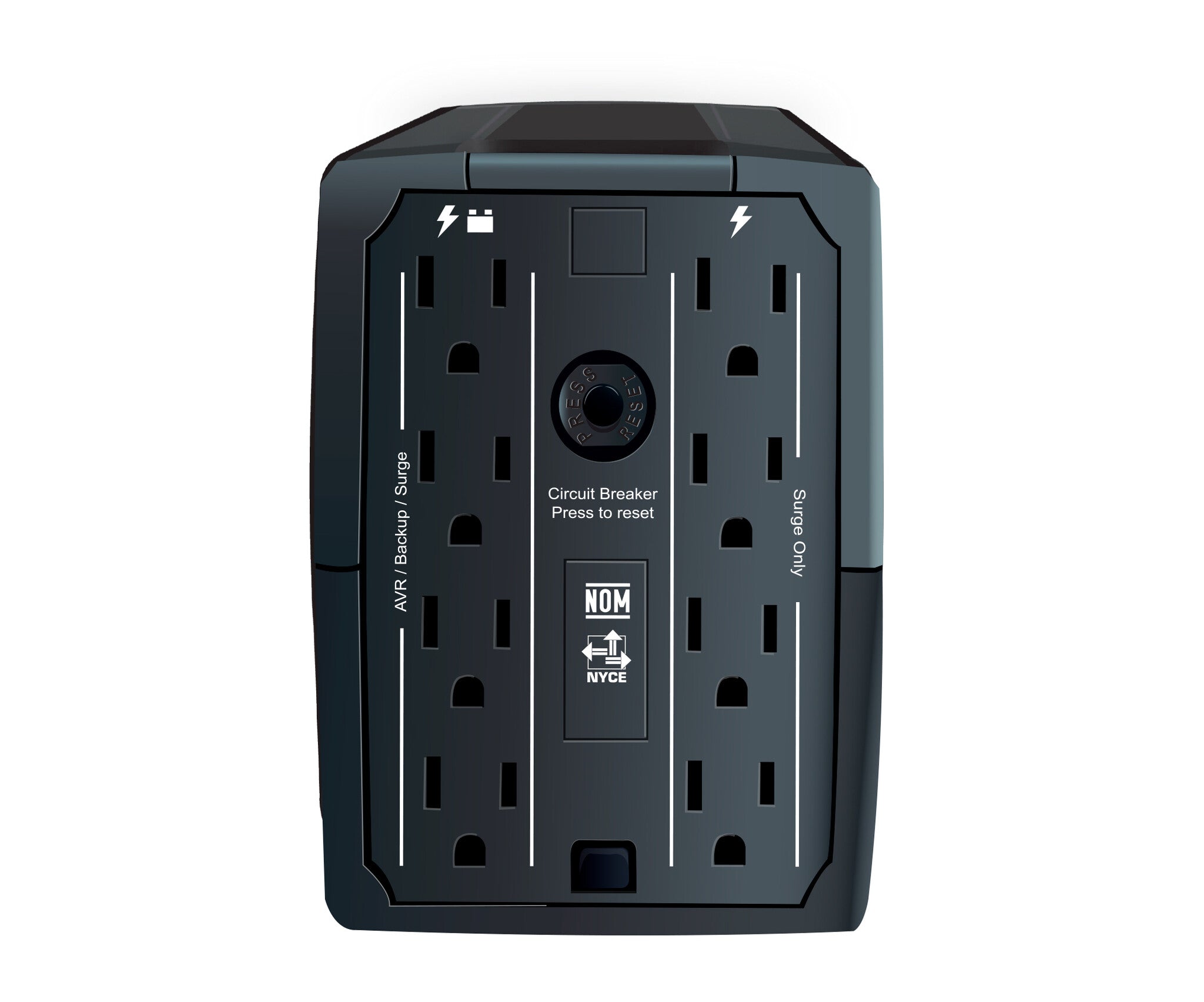 CDP R-UPR1008 sistema de alimentación ininterrumpida (UPS) Línea interactiva 1 kVA 500 W 8 salidas AC