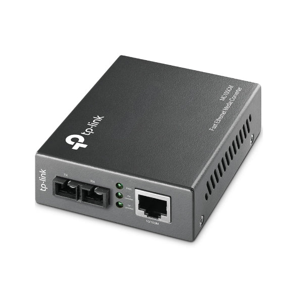 Convertidor Fibra Óptica Multimodo /  1 Puerto RJ45 10/100 Mbps / Puerto Fibra Óptica SC 100 Mbps / Hasta 2 Km / Plug and Play