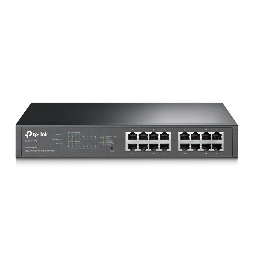 Switch Easy Smart PoE+, 16 puertos 10/100/1000Mbps, 8 puertos PoE+, 150W