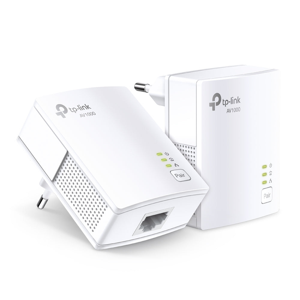 ADAPTADOR POWERLINE | TP-LINK | TL-PA7017|  KIT 2 PZAS ALAMBRICO A 1000MBPS CON 1 RJ45 10/100/1000 SOPORTA HASTA 300M DE CABLE | SUSTITUYE A TL-PA4010 KIT