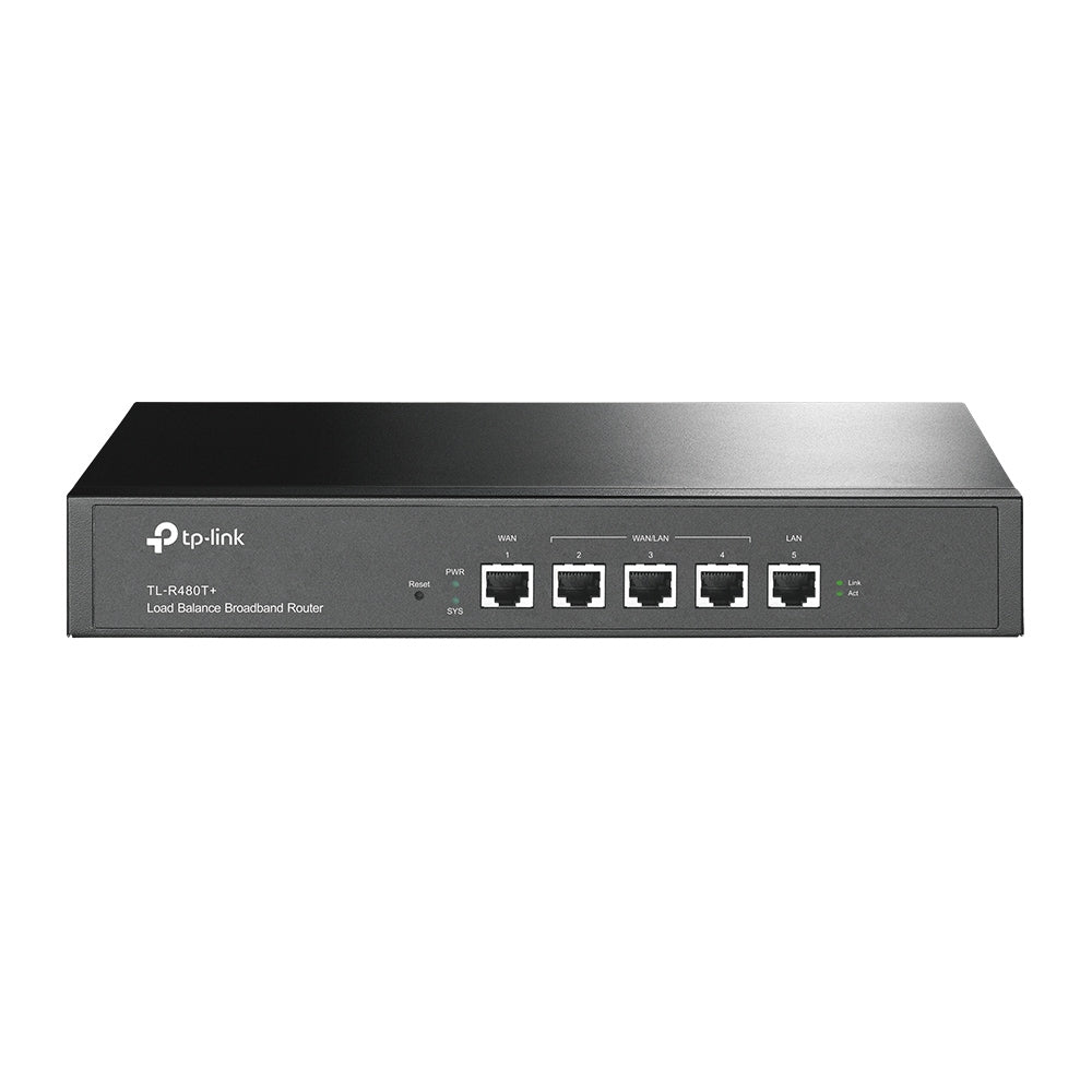 ROUTER | TP-LINK | TL-R480T | BALANCEADOR DE CARGA | BANDA ANCHA 1 WAN 1 LAN 3 WAN/LAN 10/100 MBPS 30,000 SESIONES CONCURRENTES