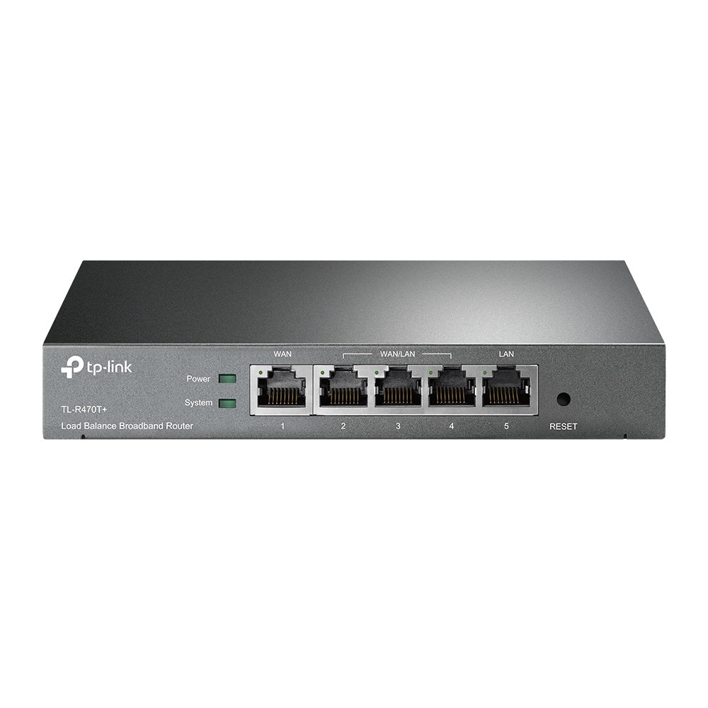 ROUTER | TP-LINK | TL-R470T | BALANCEADOR DE CARGA | BANDA ANCHA | 1 WAN 1 LAN 3 WAN/LAN 10/100 MBPS 10,0BANDA ANCHA 1 WAN 1 LAN 3 WAN/LAN 10/100 MBPS 10,000 SESIONES CONCURRENTES